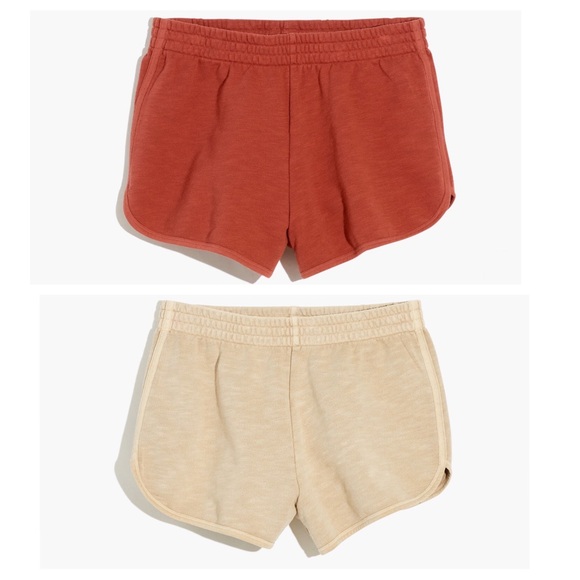 BUNDLE of 2- Madewell Plus MWL Curved-Hem Cotton Sweatshorts size 2X - 3X - Picture 1 of 10